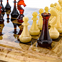 Шахматный ларец из карельской березы с янтарными фигурами, фотография 6. Интернет-магазин ЛАВКА ПОДАРКОВ