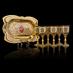 Питейный водочный набор на 6 персон "ФСБ". Златоуст