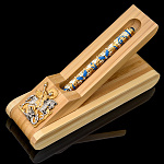 200860 Златоуст НАБОР ПИСЬМЕННЫЙ "ГЕОРГИЙ ПОБЕДОНОСЕЦ" (плоск) ручка+подставка