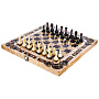 Шахматы с инкрустацией и фигурами из янтаря "Арабески-Марин" 56х56 см, фотография 1. Интернет-магазин ЛАВКА ПОДАРКОВ