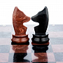 Шахматы с каменными фигурами 40х40 см, фотография 3. Интернет-магазин ЛАВКА ПОДАРКОВ