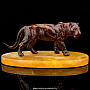 Скульптура из янтаря "Тигр (малый)", фотография 1. Интернет-магазин ЛАВКА ПОДАРКОВ