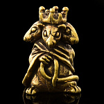 0060868 Микляихское литье Статуэтка КОРОЛЕВА КРЫС (Ж216)