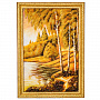 Картина янтарная "Березы у озера" 40х60 см, фотография 1. Интернет-магазин ЛАВКА ПОДАРКОВ