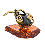 0071799/400 Ослик с бантиком Сувенир (коньячный)