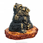 Статуэтка с янтарем "Медведи. Любовь", фотография 3. Интернет-магазин ЛАВКА ПОДАРКОВ