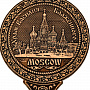 Зеркало с ручкой в оправе из бересты "Москва", фотография 2. Интернет-магазин ЛАВКА ПОДАРКОВ