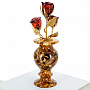 Янтарная композиция "Цветочная ваза. Три бутона", фотография 4. Интернет-магазин ЛАВКА ПОДАРКОВ