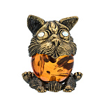 0045747/439 Сувенир Кот Мопсик  Сувенир (коньячный)