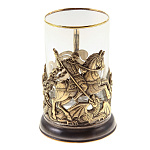 0048539/Э-М Подстаканник "ГЕОРГИЙ ПОБЕДОНОСЕЦ" латунь,