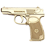 0069010 ИГРУШКА ПИСТОЛЕТ МАКАРОВ (дерево)