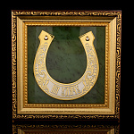 Лошадь Символ 2026 года. Панно-подкова "На удачу". Златоуст