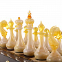 Шахматный ларец с янтарными фигурами 37х37 см, фотография 7. Интернет-магазин ЛАВКА ПОДАРКОВ