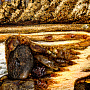 Картина янтарная "Пейзаж с водопадом" 60 х 80 см, фотография 5. Интернет-магазин ЛАВКА ПОДАРКОВ