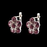 821685/5,36г  Серебро 925* СЕРЬГИ вст.Сваровски