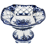  ГЖЕЛЬ Конфетница Корзина сетка на ноке,  в коб 