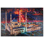 0059771-НП/90*60см-Без багета  Картина  МЕЧЕТЬ "СЕРДЦЕ ЧЕЧНИ" имени АХМАТА КАДЫРОВА  