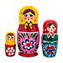 Матрешка "Традиционная" 3 места, фотография 1. Интернет-магазин ЛАВКА ПОДАРКОВ