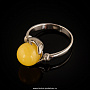 Кольцо с янтарем (серебро 925*) 3,15 гр., фотография 1. Интернет-магазин ЛАВКА ПОДАРКОВ