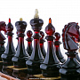 Шахматы с инкрустацией и фигурами из янтаря 45х45 см, фотография 9. Интернет-магазин ЛАВКА ПОДАРКОВ