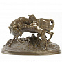 Бронзовая статуэтка лошадей "Мама с жеребёнком", фотография 1. Интернет-магазин ЛАВКА ПОДАРКОВ