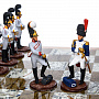 Шахматы стеклянные "Аустерлиц" с фигурами из олова 32х32 см, фотография 4. Интернет-магазин ЛАВКА ПОДАРКОВ