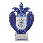 -0,75л Фарфор ШТОФ "Орел" кобальт (в комплекте) 0,75л (786/5037)