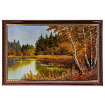 0072643 Картина (янтарная крошка)  ПЕЙЗАЖ №6 72*112 см