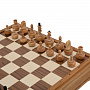 Игровой набор с шахматами из массива черного дуба 48х48 см, фотография 3. Интернет-магазин ЛАВКА ПОДАРКОВ