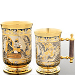 0020308 Златоуст Кружка пивная "Богатырь"серебра, в ПУ(691)