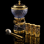 Икорница со стопками "Дары моря". Златоуст