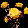 Янтарный букет "Розы с бутонами в вазе", фотография 5. Интернет-магазин ЛАВКА ПОДАРКОВ