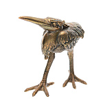 0033347 Бронза Статуэтка "ЦАПЛЯ" ок.8*8см  