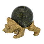 10698 Бронза Скульптура "Медведь с шаром"