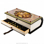 Шахматный ларец с инкрустацией из янтаря "Книга с гербом", фотография 9. Интернет-магазин ЛАВКА ПОДАРКОВ