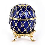 0030884/РС-0577-11 Традиции ФАБЕРЖЕ Сувенир ЯЙЦО пасхальное "СЕТКА" 