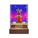 Статуэтка из янтаря и бронзы "Знак Зодиака Дева"