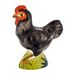  Керамика  "ПЕТУШОК" черный  выс. ок10-11см 