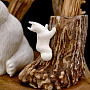 Подставка под ручку со скульптурой из рога лося и кости мамонта "Медведь", фотография 10. Интернет-магазин ЛАВКА ПОДАРКОВ
