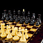 Шахматы в ларце с янтарными фигурами "Янтарный гамбит", фотография 2. Интернет-магазин ЛАВКА ПОДАРКОВ