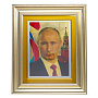 Картина на сусальном золоте "Путин В.В." 51х61 см, фотография 1. Интернет-магазин ЛАВКА ПОДАРКОВ
