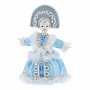 Фарфоровая кукла ручной работы "Снегурочка в голубом наряде", фотография 1. Интернет-магазин ЛАВКА ПОДАРКОВ