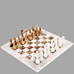 0032859/38*38см Сувенир ШАХМАТЫ С ДОСКОЙ  И ФИГУРАМИ ИЗ ОНИКСА  