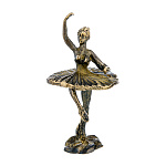 0063950 Бронза Скульптура "БЕЛЕРИНА"  ок.2*5,5см нога прижата