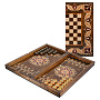 Нарды-шашки деревянные маркетри "Караван" 49х25 см, фотография 10. Интернет-магазин ЛАВКА ПОДАРКОВ