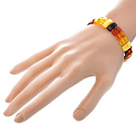 0039803/6-7,1 Янтарь натуральный Браслет ч/з бисер