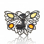 Брошь с янтарем "Бабочка - спящая фея", фотография 2. Интернет-магазин ЛАВКА ПОДАРКОВ