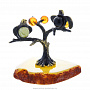 Статуэтка с янтарем "Птички-синички на дерево" (комбинированный), фотография 4. Интернет-магазин ЛАВКА ПОДАРКОВ