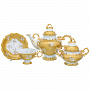 Чайный сервиз на 6 персон "Виноградная лоза". Гжель, фотография 1. Интернет-магазин ЛАВКА ПОДАРКОВ