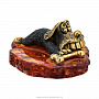 Статуэтка с янтарем "Собака Жадина", фотография 3. Интернет-магазин ЛАВКА ПОДАРКОВ